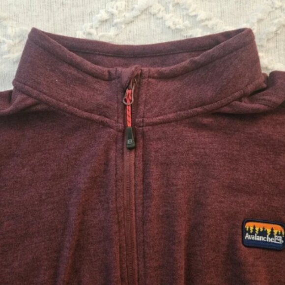 NWOT Mens Avalance Maroon Zip Up Jacket Size XL - Picture 5 of 9